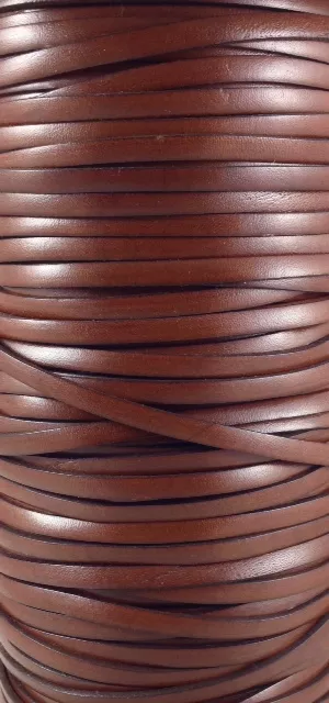 CUIR DE VEAU 5MM ITALIEN - nouvelles couleurs  - Marron moyen