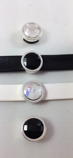 Passant 10mm swarovski - Noir