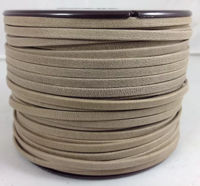 Cuir de chèvre 3mm doublé-NOUVELLES COULEURS - Piedra (taupe clair)