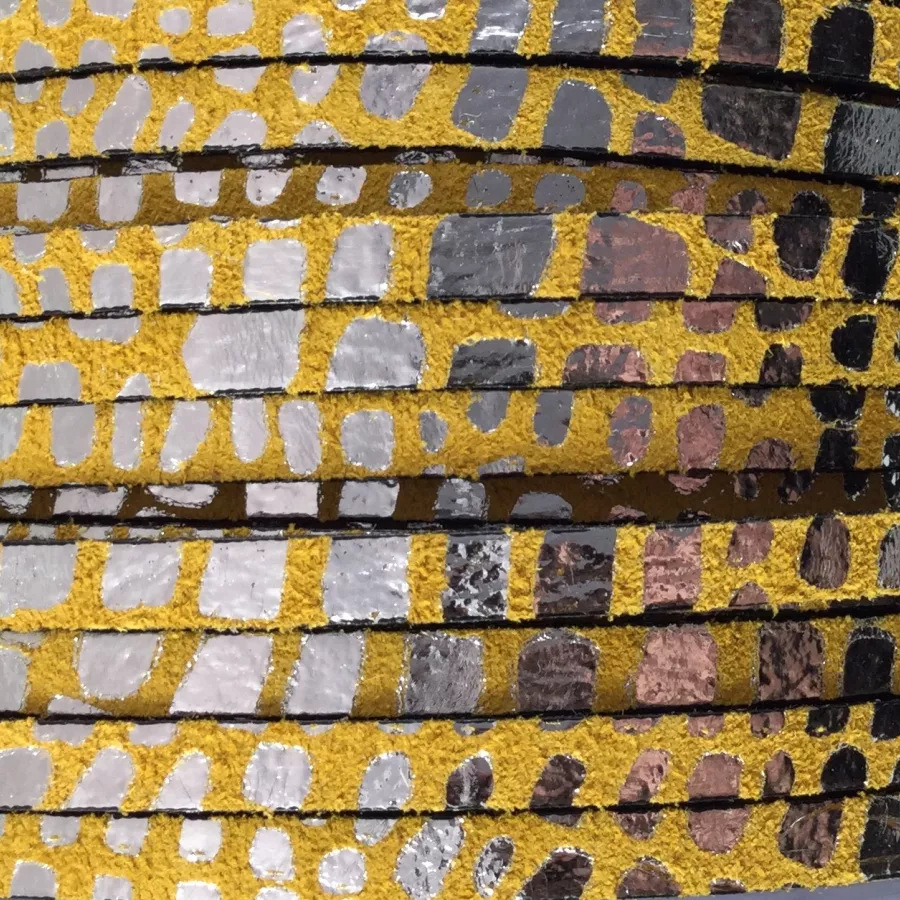 Cuir cancun 5mm - Jaune