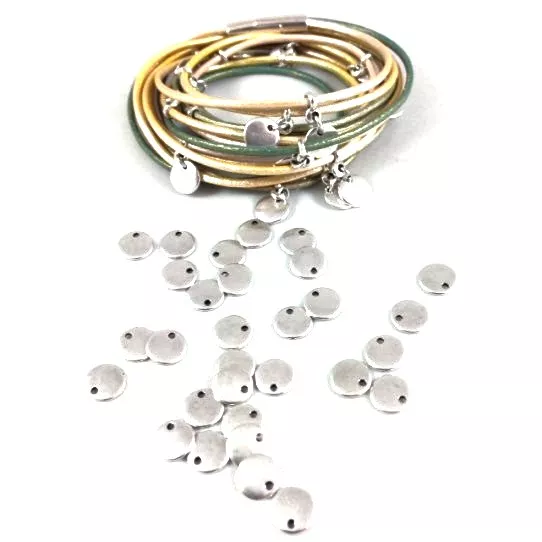 50petits sequins à accrocher - Argent