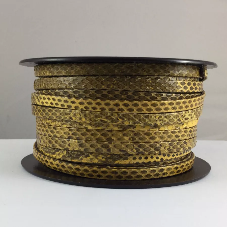 Véritable  Serpent 6mm qualité joallerie - Jaune