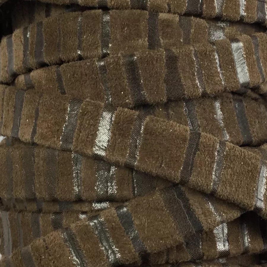 Cuir de chèvre 10 mm avec motif-séries limitées - Marron clair