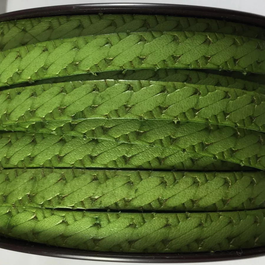 Cuir 10mm point couture - Vert