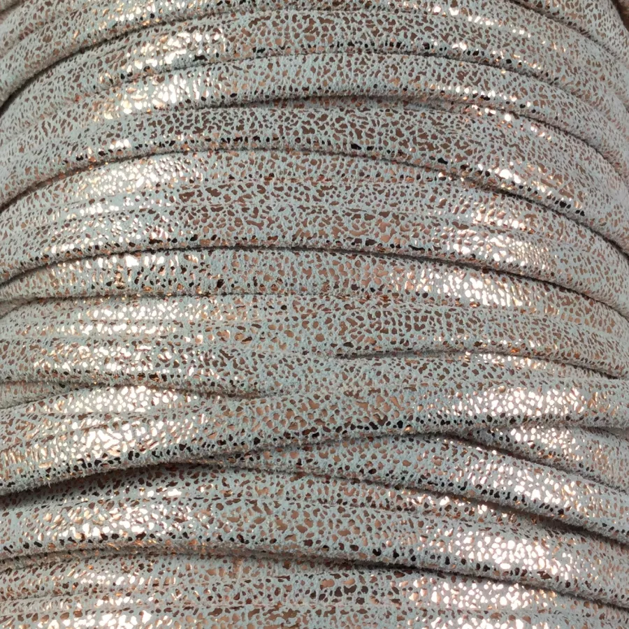 cuir SKIA-New age cousu 5mm - Blanc