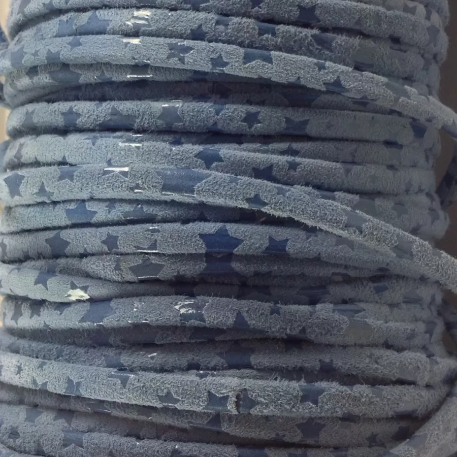 Cuir exclusivité 5mm star - Bleu ciel