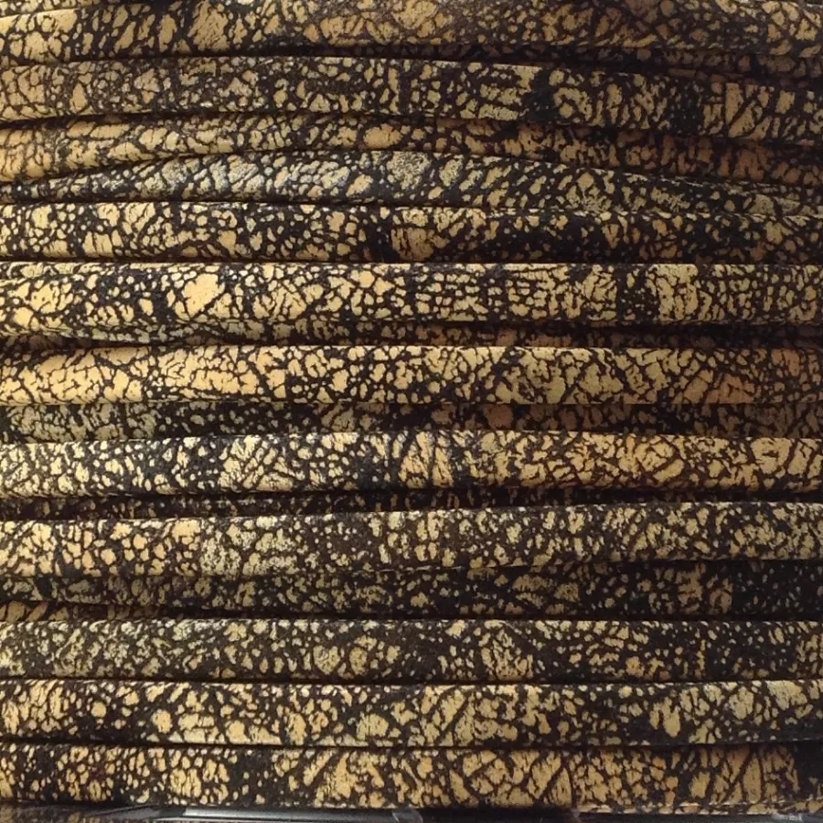 CUIR EXCLUSIVITE iDIL 5mm Tag - Jaune