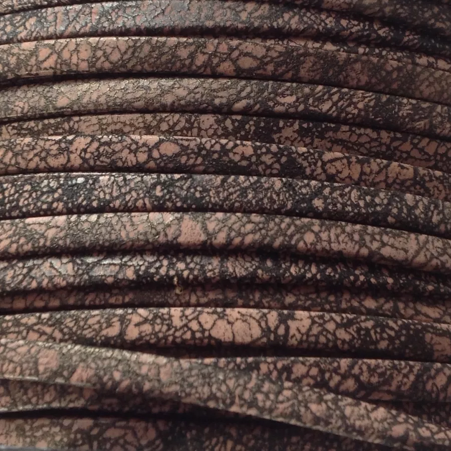 CUIR EXCLUSIVITE iDIL 5mm Tag - Rose pâle