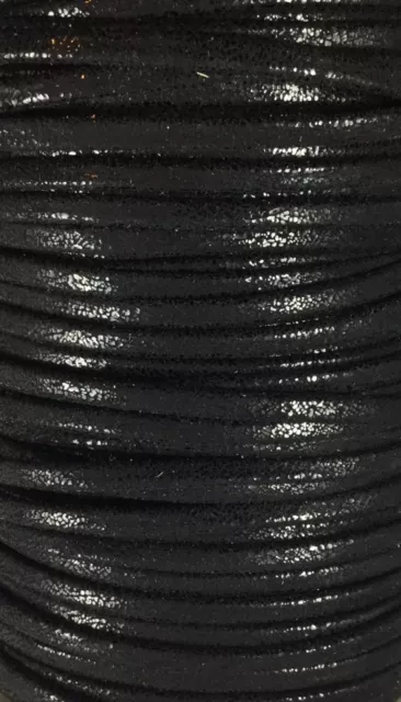 cuir SKIA-New age cousu 5mm - Noir