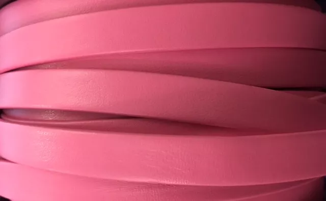 Cuir Chèvre - Plat - 10 mm - Rose