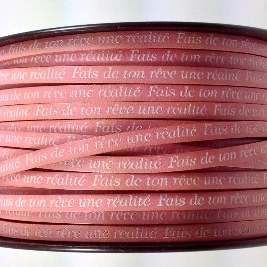 Fais de ton rêve une réalité 5mm-NOUVELLES COULEURS - Rose poudré
