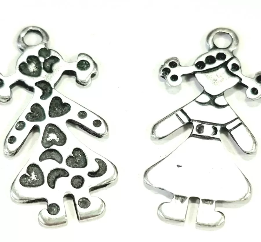 Pendant petite fille avec des nattes