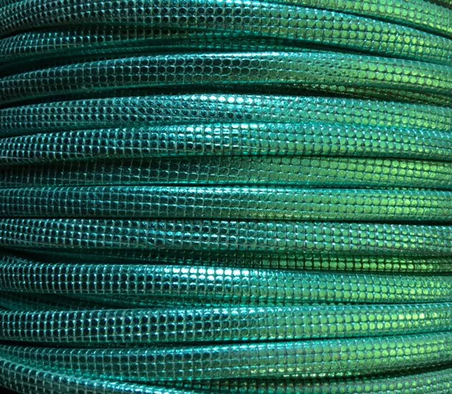 Cuir exclusivité idil motif écossais 5mm - Vert