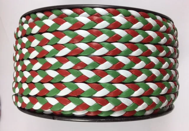 tressé 6mm double face DRAPEAUX pour Coupe du monde  - Vert