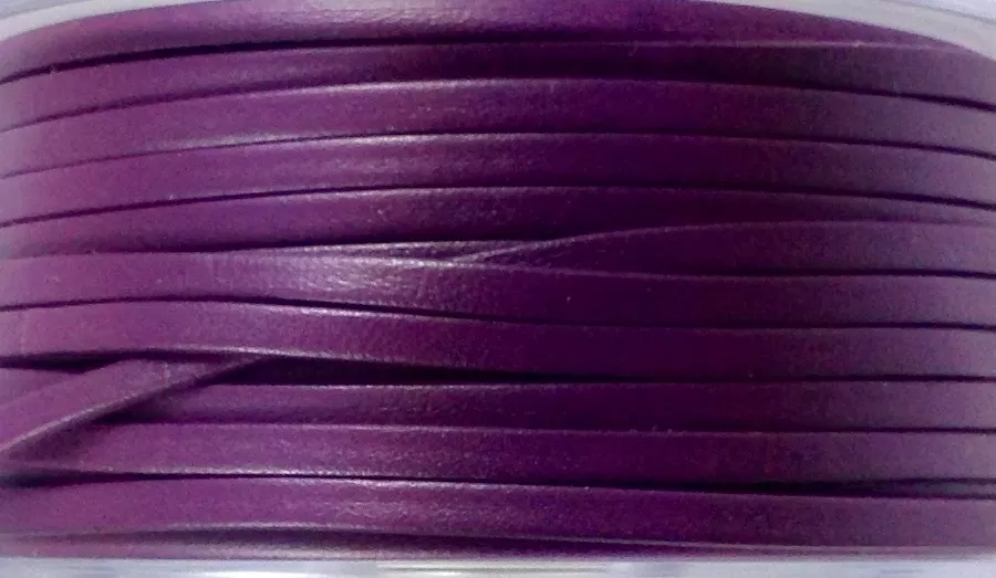 Cuir de chèvre 3mm doublé-NOUVELLES COULEURS - Violet