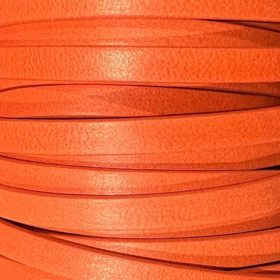 Cuir Chèvre - Plat - 5 mm - Corail