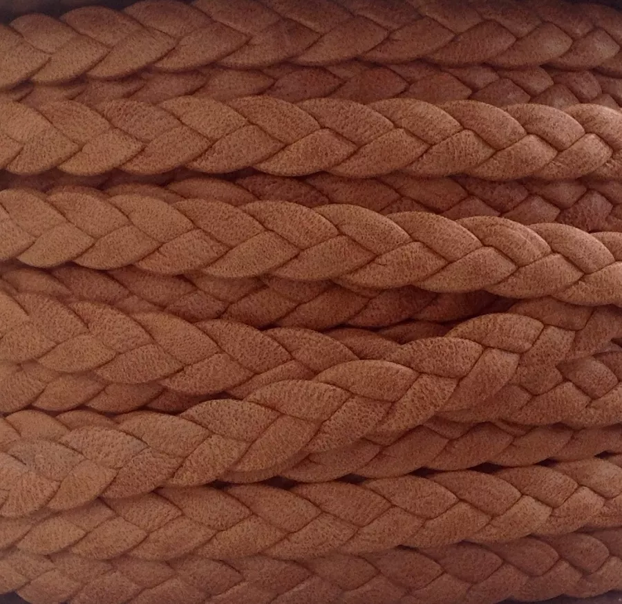 Tressé chevre double face 3x3 - Camel