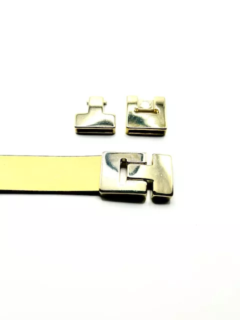 Fermoir 20mm en zamac forme H - Or