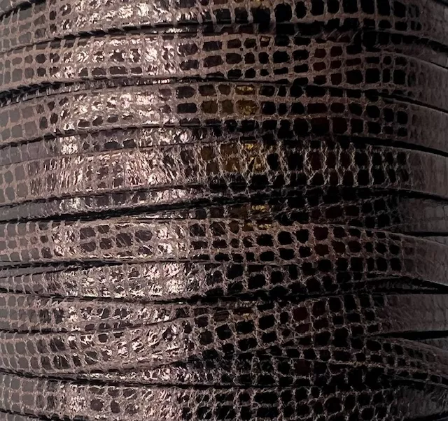 Cuir 5 mm Balade ecossaise - Marron foncé