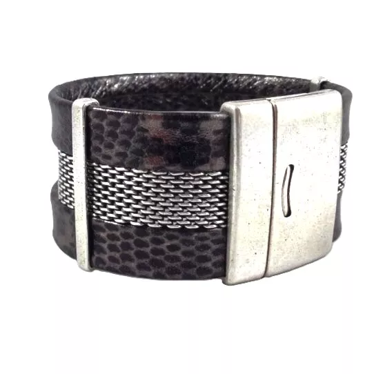 10Passants fin 30mm en etain plaqué argent - Argent