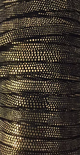 Cuir exclusivité Idil 10mm motif LEZARD-NOUVELLES COULEURS - Or