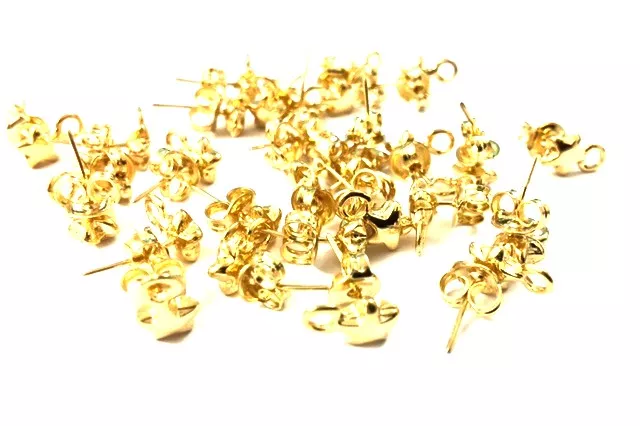 Boucles d'oreille à clous forme étoile - Or