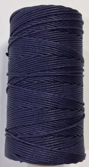 fils polyester pour macramé etc... - Bleu marine