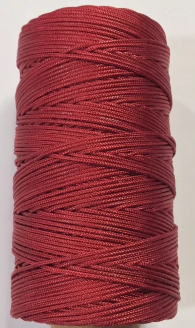 fils polyester pour macramé etc... - Rouge foncé