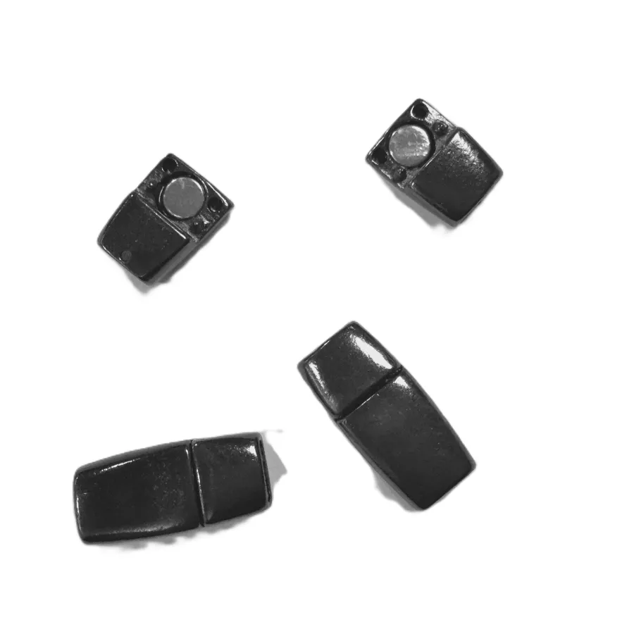 Fermoir aimanté 6mmx2mm - Noir