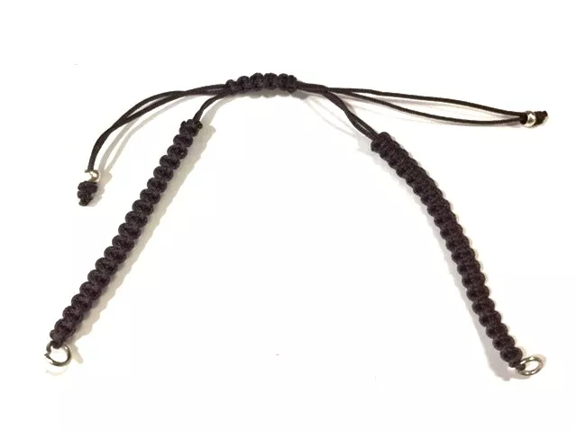 bracelet macramé prêt à l'emploi - Bordeaux