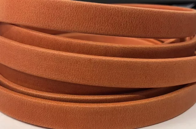 Cuir Chèvre - Plat - 10 mm - Orange arizona Orange