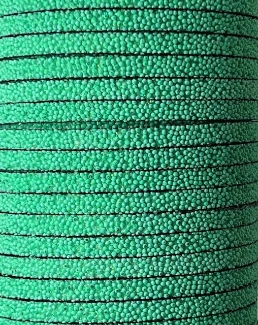 lanière caviar 5mm - Vert turquoise