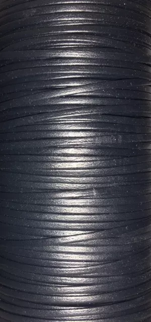 Cuir chevre 2mm doublé-20 nouvelles couleurs - Bleu marine