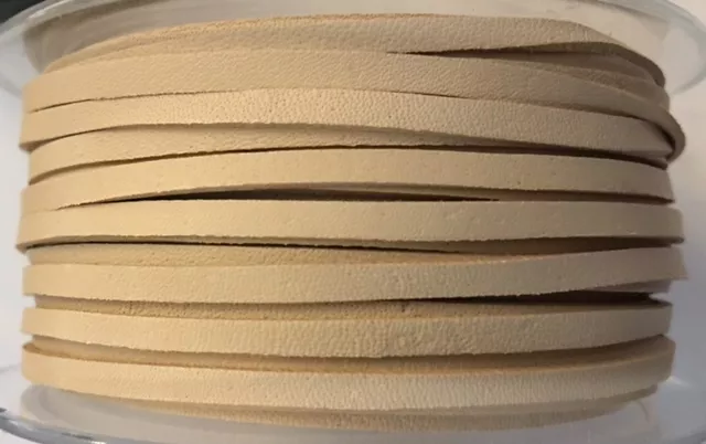 Cuir de kangourou 3mm plat, ne rompt pas facilement - Beige claire