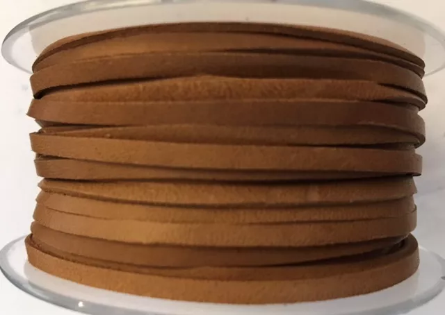 Cuir de kangourou 3mm plat, ne rompt pas facilement - Camel