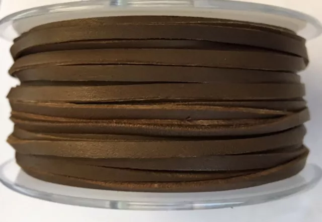 Cuir de kangourou 3mm plat, ne rompt pas facilement - Marron foncé