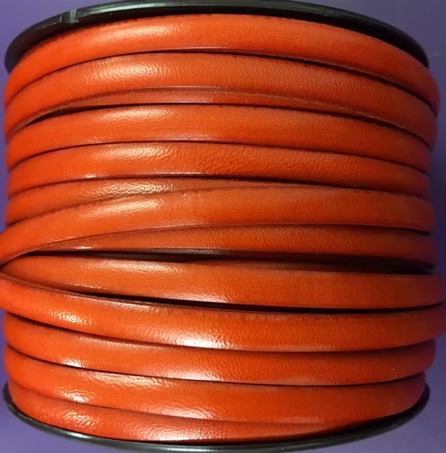 CUIR DE VEAU 5MM ITALIEN - nouvelles couleurs  - Ambre