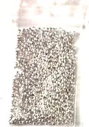 perles à écraser trou 1.5mm-4 couleurs - Argent