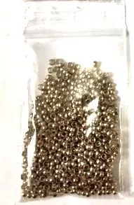 perles à écraser trou 1.5mm-4 couleurs - Or