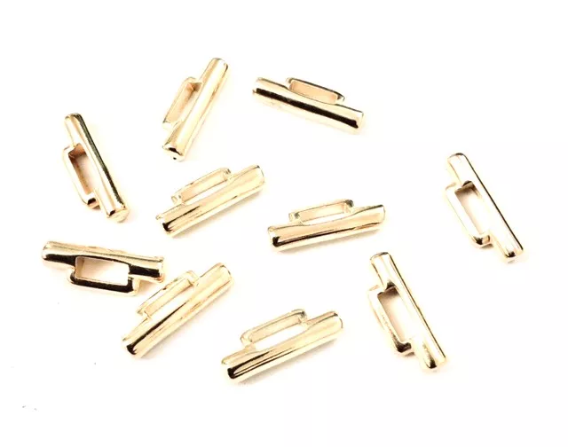 Passant 6mm en zamac plaqué argent - Or