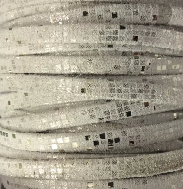 cuir 5mm Petits carreaux - Blanc