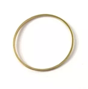 Cercle en laiton 30mm plaqué en France, or ou argent - Or