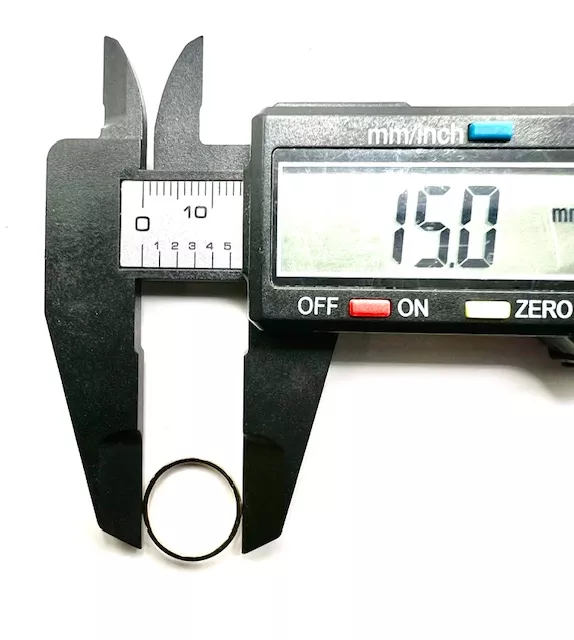 Cercle en laiton, 15 mm plaqué 10 microns en France - Argent