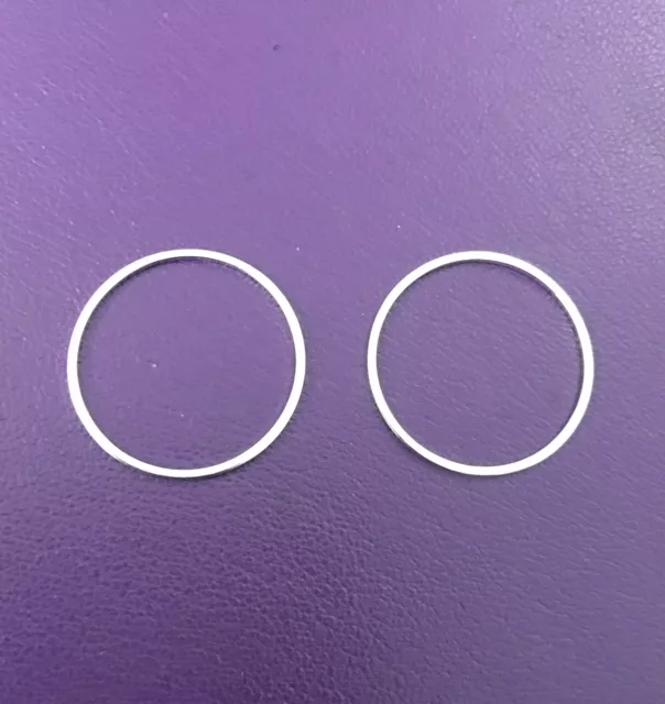 Cercle en laiton, 20mm plaqué 10 microns en France - Argent