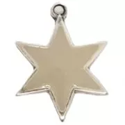 Pendant étoile émaillé, FR - Taupe