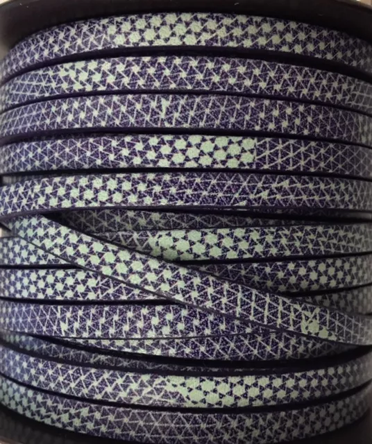 Imprimé veau 5mm - lilas foncé