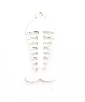 Arrete de poisson en laiton plaqué en France - Argent