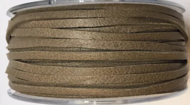 Cuir de Cerf 3mm non doublé, très très souple et très resistant - Bison (marron foncé)