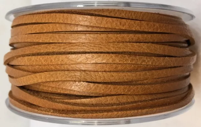 Cuir de Cerf 3mm non doublé, très très souple et très resistant - Camel