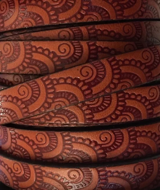 Cuir DE VEAU 10MM BLOMST - Marron moyen